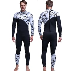 GENERICO - Wetsuit M Neopreno 3mm Negro Calaveras